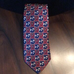 🐾Brooks Brothers Silk Scottish Terrior Dog equestrian print classic tie